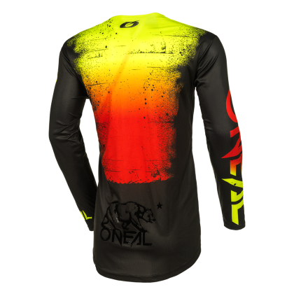 Motocross shirt O'NEAL MAYHEM SCARZ BLACK/RED V.24