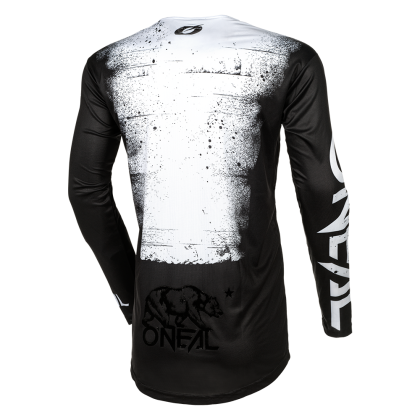 Motocross shirt O'NEAL MAYHEM SCARZ BLACK/WHITE V.24