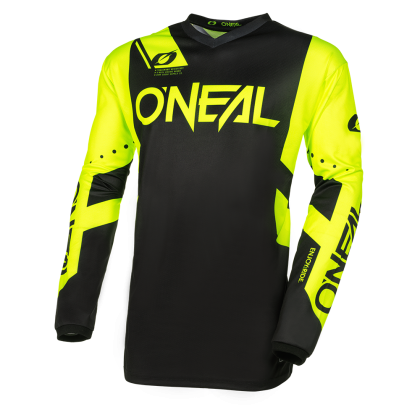 Μοτοκρός μπλούζα O`NEAL ELEMENT RACEWEAR BLACK/NEON YELLOW V.24