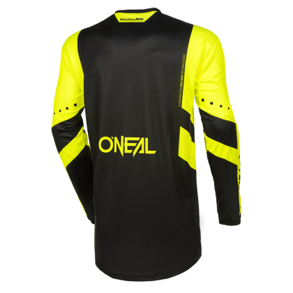 Μοτοκρός μπλούζα O`NEAL ELEMENT RACEWEAR BLACK/NEON YELLOW V.24