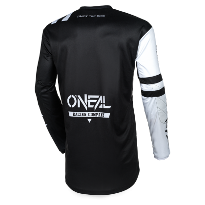 Motocross shirt O`NEAL ELEMENT WARHAWK BLACK/WHITE