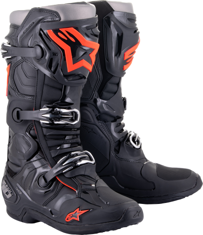 Μπότες μοτοκρός ALPINESTARS TECH 10 BK/RD/FLUO