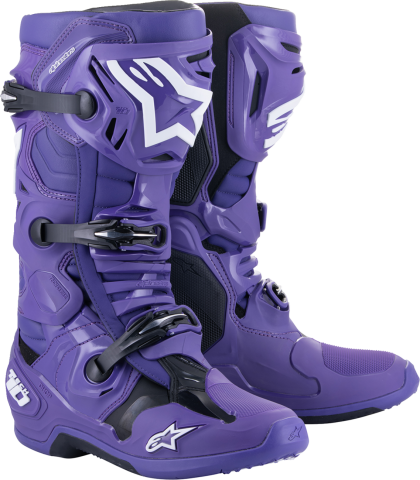 ALPINESTARS TECH 10 PURPL/BLK motocross boots