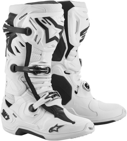 ALPINESTARS TECH 10 SUPERVENTED WHITE motocross boots