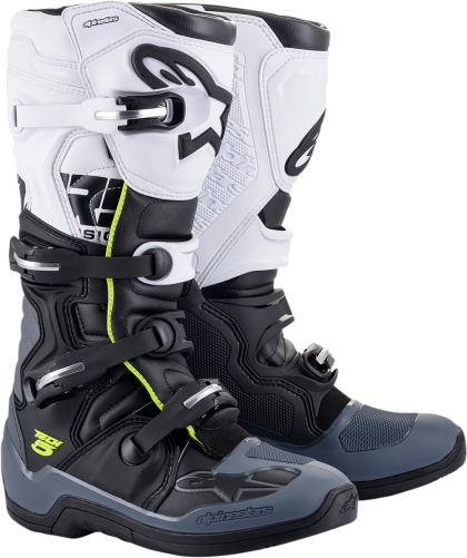 Ghete de motocross ALPINESTARS TECH 5 BK/GY/WT