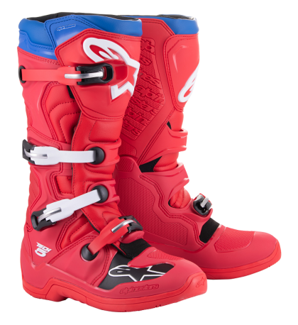 Ghete Motocross ALPINESTARS TECH 5 ROȘU/ALBASTRU