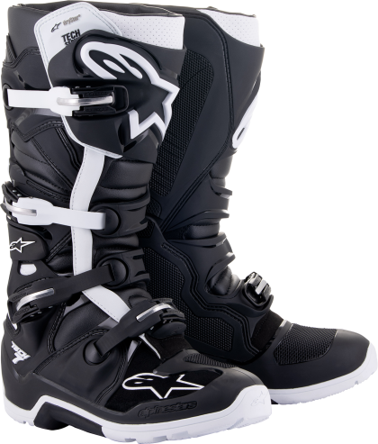 Ghete de motocross ALPINESTARS TECH 7 Enduro Drystar® NEGRU/ALB