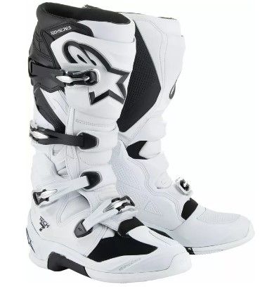 Motocross Boots ALPINESTARS TECH 7 WHITE/BLACK C25