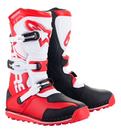 Motocross Boots ALPINESTARS TECH-T RED/BLACK/WHITE