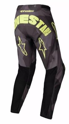 Motocross breeches ALPINESTARS RACER HOLLOW CAMO/YELLOW