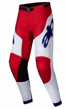 Motocross breeches ALPINESTARS RACER VEIL RED/WHITE