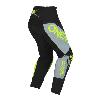 Motocross breeches O'NEAL ELEMENT SHOCKER V.23 BLACK/NEON YELLOW