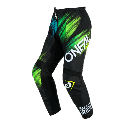 Pantaloni Motocross O'NEAL ELEMENT VOLTAGE NEGRU/VERDE