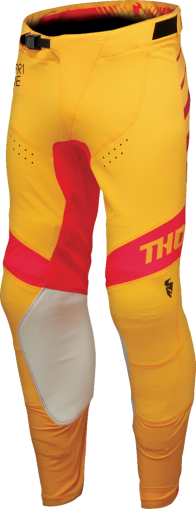 Motocross breeches THOR PRIME ANALOG YELLOW/RED