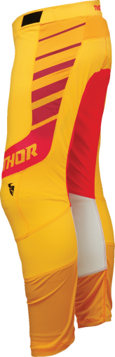 Motocross breeches THOR PRIME ANALOG YELLOW/RED