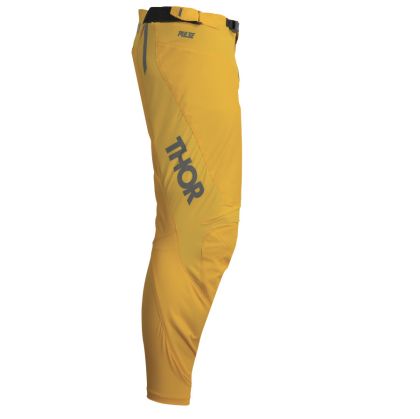 Motocross breeches THOR PULSE MONO DARK GRAY/YELLOW