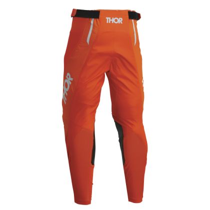 Motocross breeches THOR PULSE MONO LIGHT GRAY/ORANGE