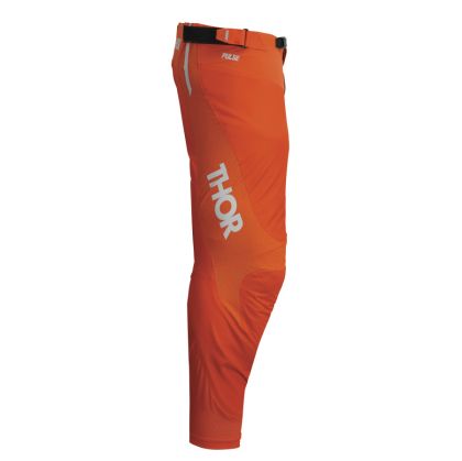 Motocross breeches THOR PULSE MONO LIGHT GRAY/ORANGE