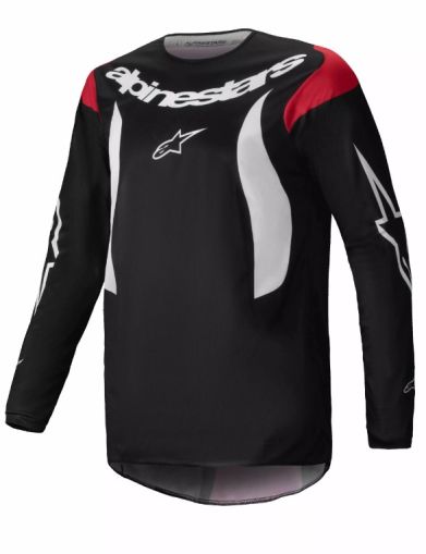 Motocross Jersey Alpinestars FLUID HAUL ΜΑΥΡΟ/ΛΕΥΚΟ