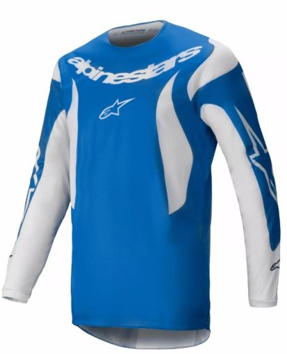 Motocross Jersey Alpinestars FLUID HAUL BLUE/WHITE