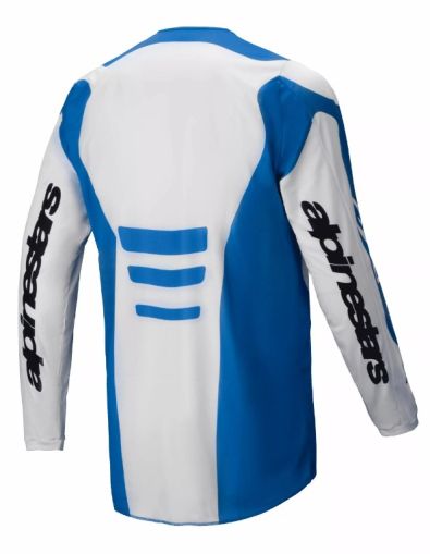 Motocross Jersey Alpinestars FLUID HAUL ΜΠΛΕ/ΛΕΥΚΟ