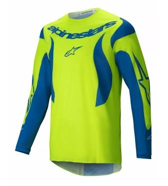 Alpinestars FLUID HAUL YELLOW/BLUE motocross jersey