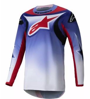 Tricou motocross Alpinestars FLUID WURX PURPLE/RED