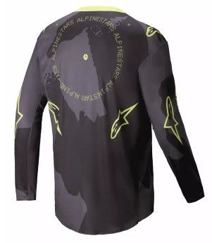 Motocross Jersey Alpinestars RACER HOLLOW CAMO/YELLOW