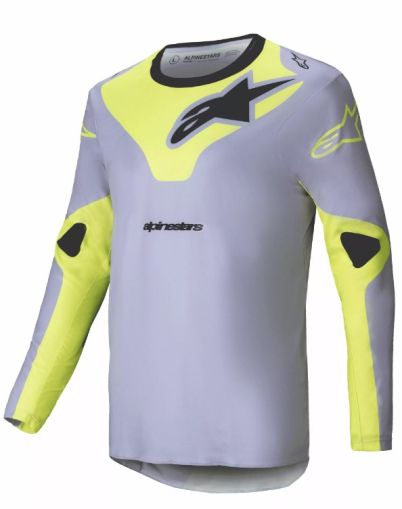 Motocross jersey Alpinestars RACER VEIL GRAY/YELLOW