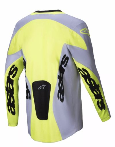 Motocross jersey Alpinestars RACER VEIL GRAY/YELLOW