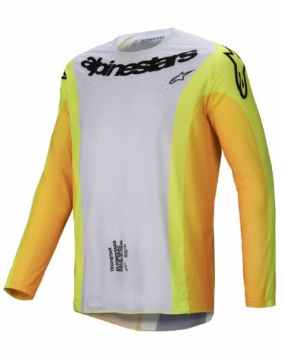 Μοτοκρός φανέλα Alpinestars TECHSTAR MELT YELLOW/BLACK