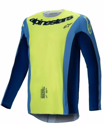 Μοτοκρός φανέλα Alpinestars TECHSTAR MELT YELLOW/BLUE