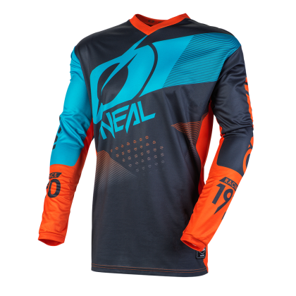 Tricou Motocross O'NEAL ELEMENT FACTOR GRI/ORANGEL/ALBASTRU