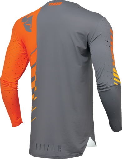 Motocross Jersey THOR PRIME ANALOG GRAY/ORANGE