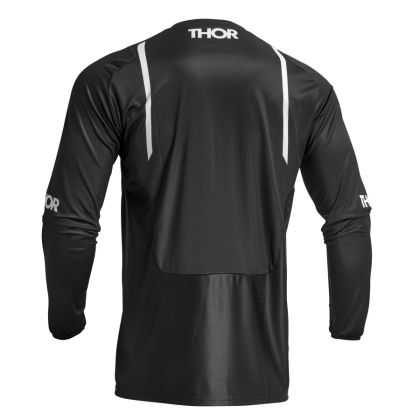 Motocross Jersey THOR PULSE MONO ΜΑΥΡΟ/ΛΕΥΚΟ