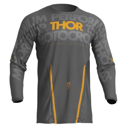 Мотокрос джърси THOR PULSE MONO DARK GRAY/YELLOW