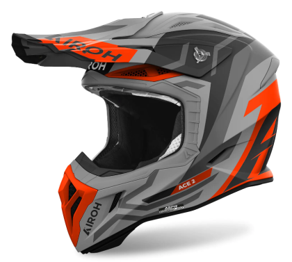 Motocross helmet AIROH AVIATOR ACE 2 GROUND ORANGE MATT