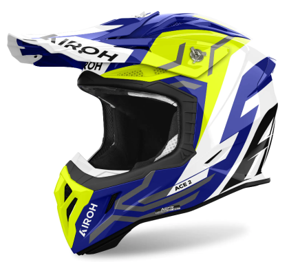 Casca motocross AIROH AVIATOR ACE 2 GROUND YELLOW GLOSS