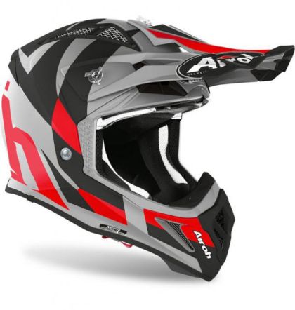 Motocross helmet AIROH AVIATOR ACE TRICK RED MATT