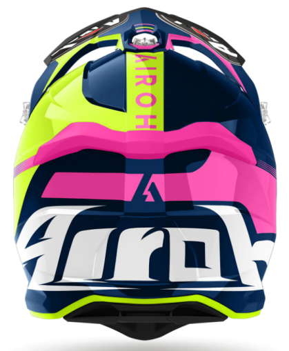 Motocross helmet AIROH STRYCKER BLAZER BLUE PINK GLOSS