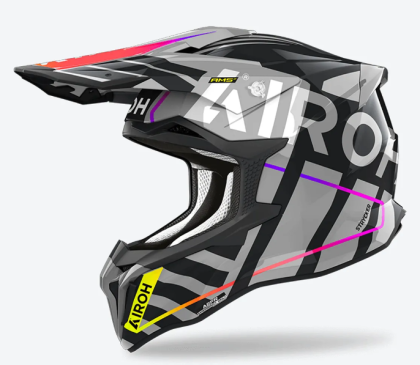 AIROH STRYCKER BRAVE GRAY GLOSS motocross helmet