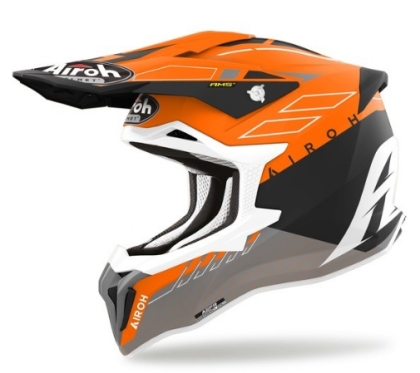 Motocross helmet AIROH STRYCKER SKIN ORANGE MATT