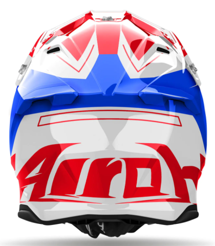 Motocross helmet AIROH TWIST 3 DIZZY BLUE/RED GLOSS