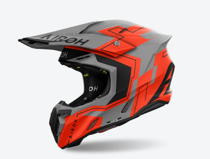 Casca Motocross AIROH TWIST 3 DIZZY ORANGE FLUO MATT