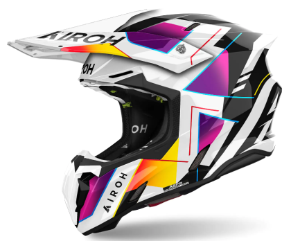 Motocross helmet AIROH TWIST 3 RAINBOW GLOSS