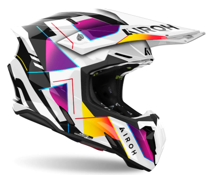 Motocross helmet AIROH TWIST 3 RAINBOW GLOSS