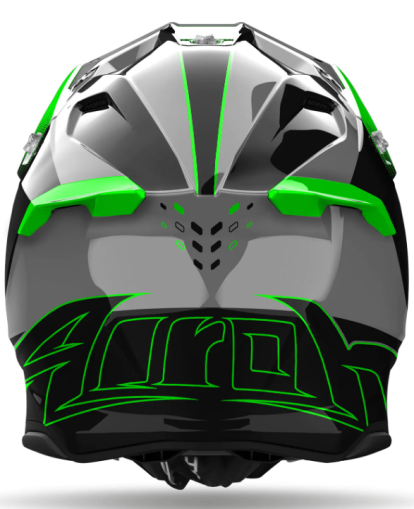 Motocross helmet AIROH TWIST 3 SHARD GREEN GLOSS