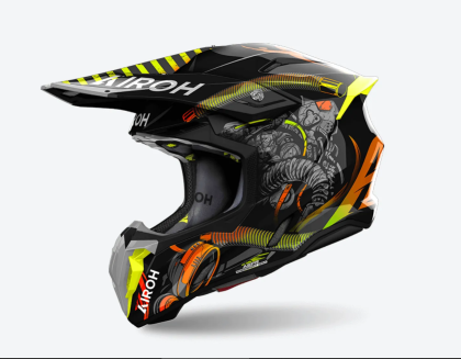 AIROH TWIST 3 TOXIC GLOSS motocross helmet