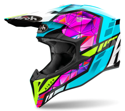 Casca motocross AIROH WRAAAP DIAMOND GLOSS 22-06