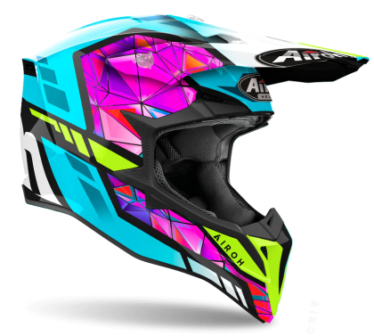 Casca motocross AIROH WRAAAP DIAMOND GLOSS 22-06